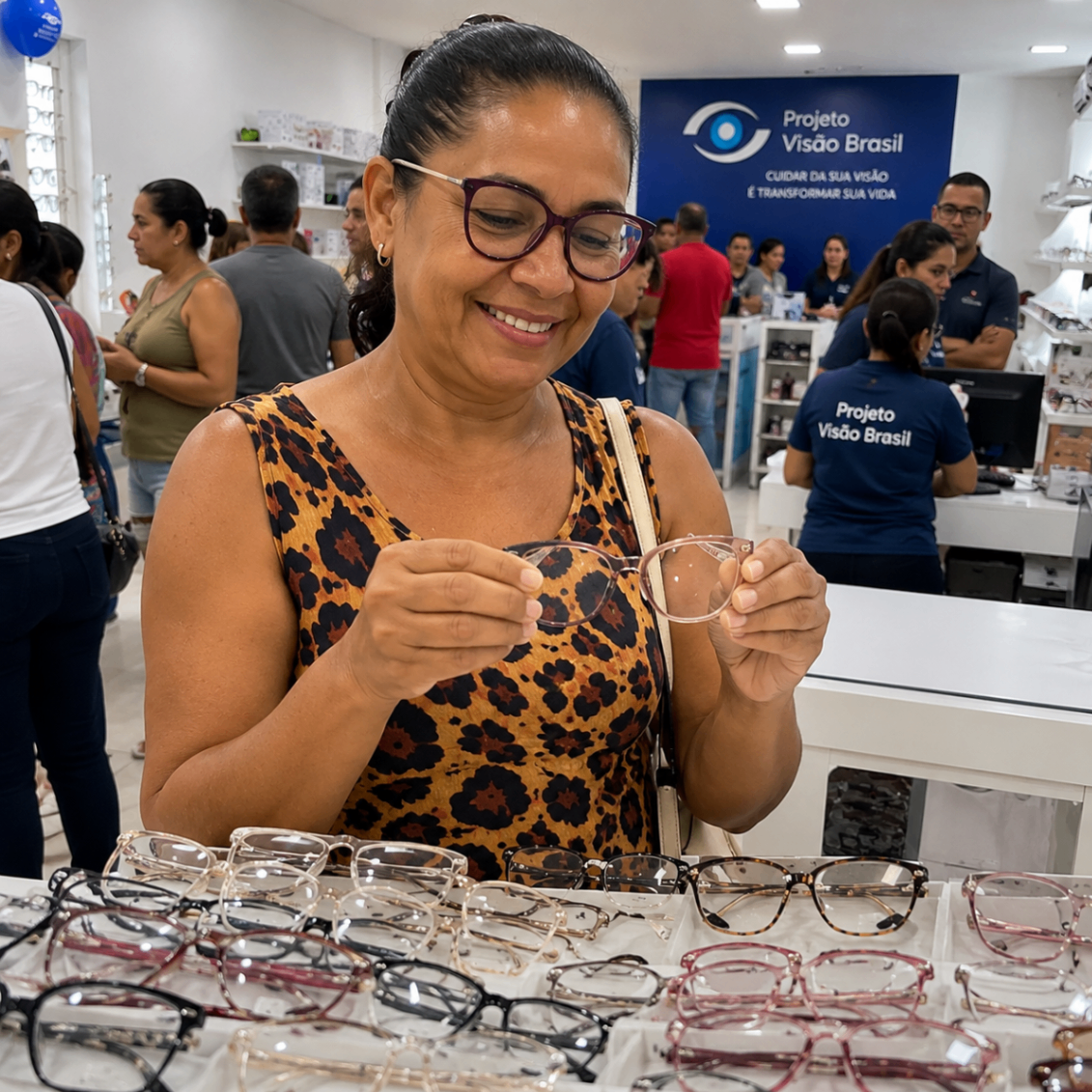 Cliente com armação