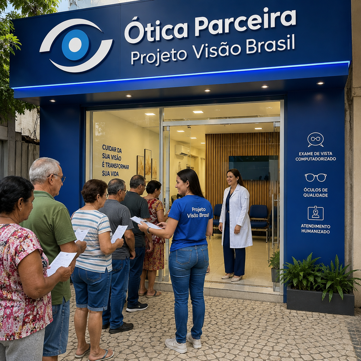 Fachada do atendimento